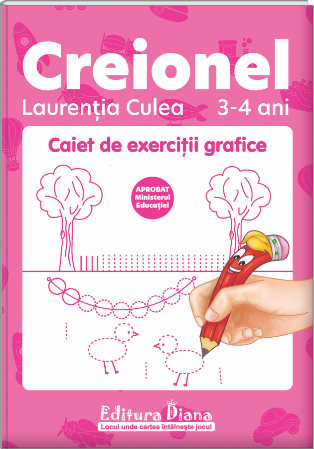 Creionel - caiet de exercitii grafice 3-4 ani | Laurentia Culea - 2 | YEO