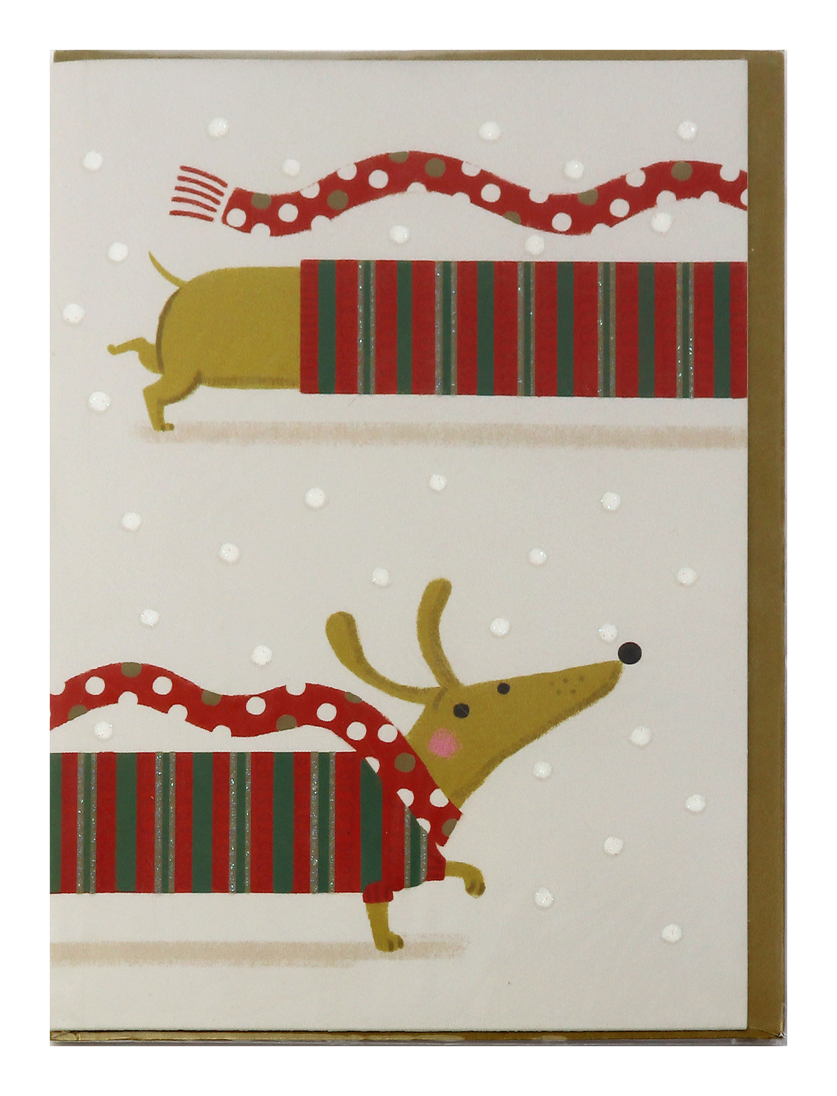 Felicitare - Dachshund Dog with Scarf | Lagom Design