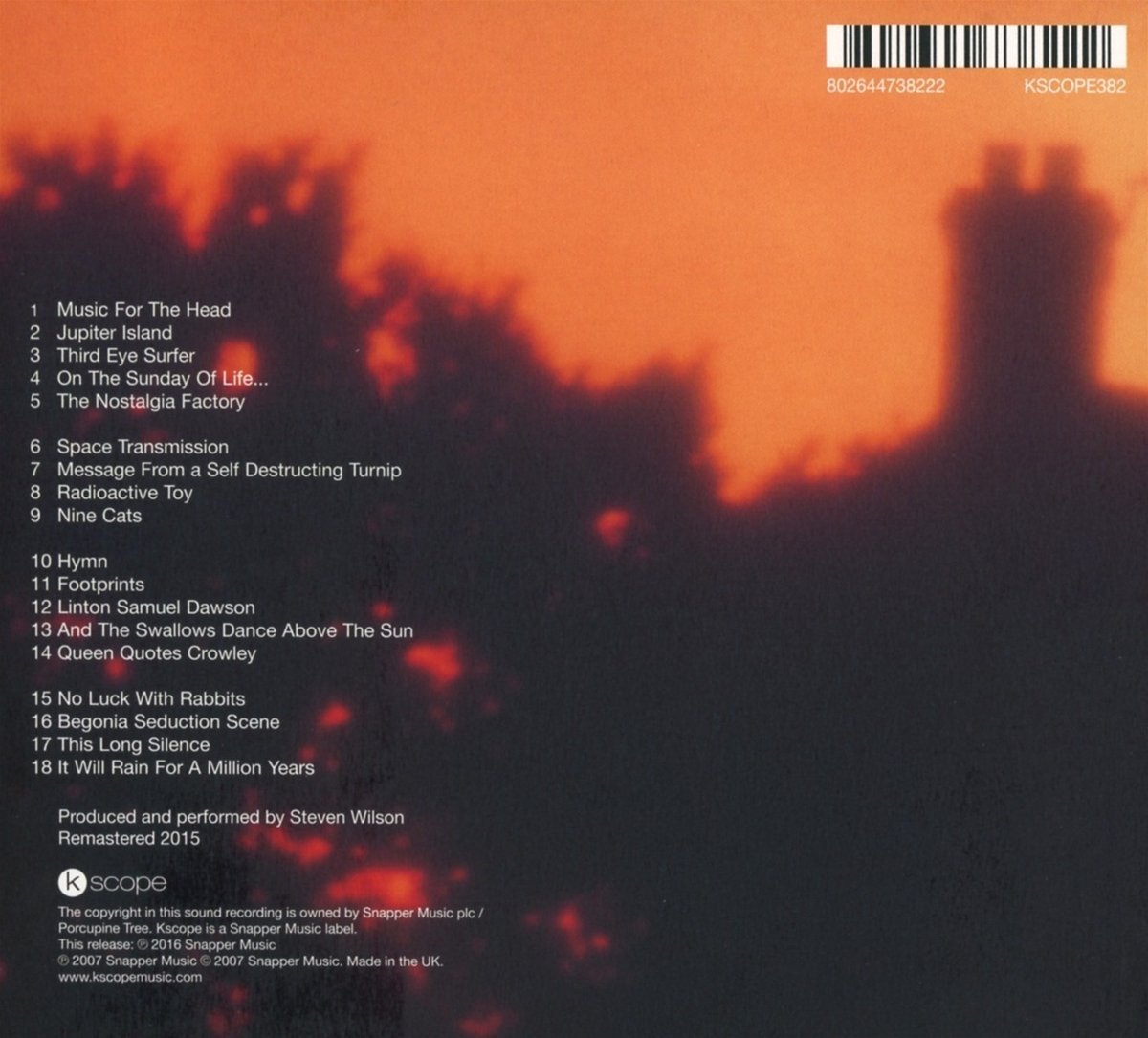 On The Sunday Of Life | Porcupine Tree - 1 | YEO