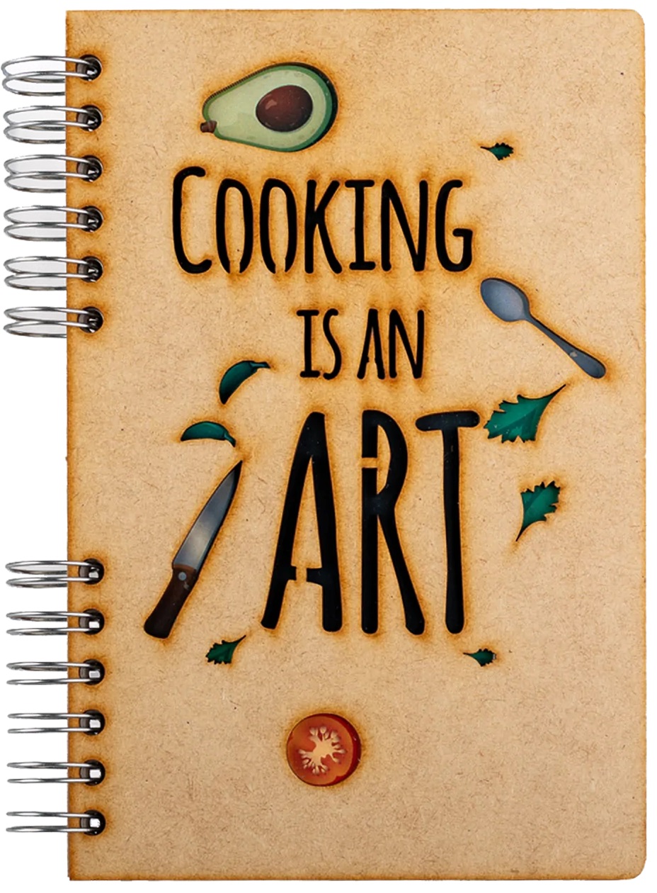 Carnet A5 - Blank - Cooking is an Art | KOMONI Amsterdam