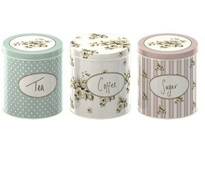 Set de 3 cutii - Katie Alice Cottage Flower - Tea/Coffee/Sugar | Creative Tops - 1 | YEO