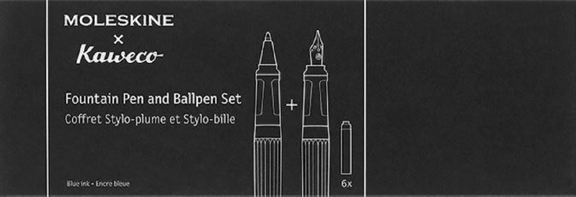 Set Stilou Moleskine - Kaweco, Fountain Pen and Ballpen Set, Black - 2 buc | Moleskine - 1 | YEO