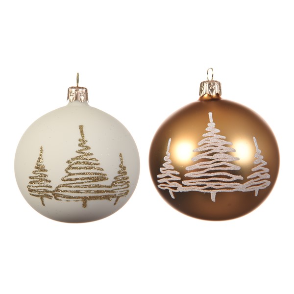 Glob decorativ - Tree Brass Gold - mai multe modele | Kaemingk