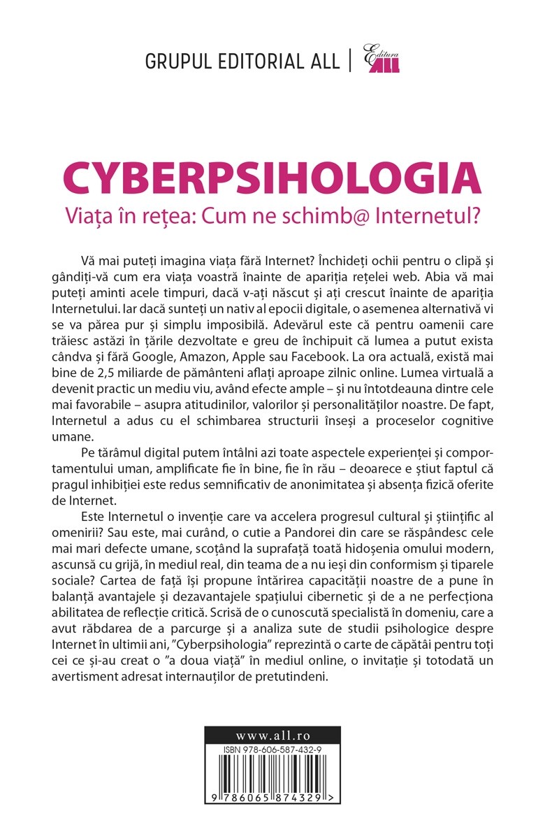 Cyberpsihologia | Catarina Katzer ALL poza bestsellers.ro