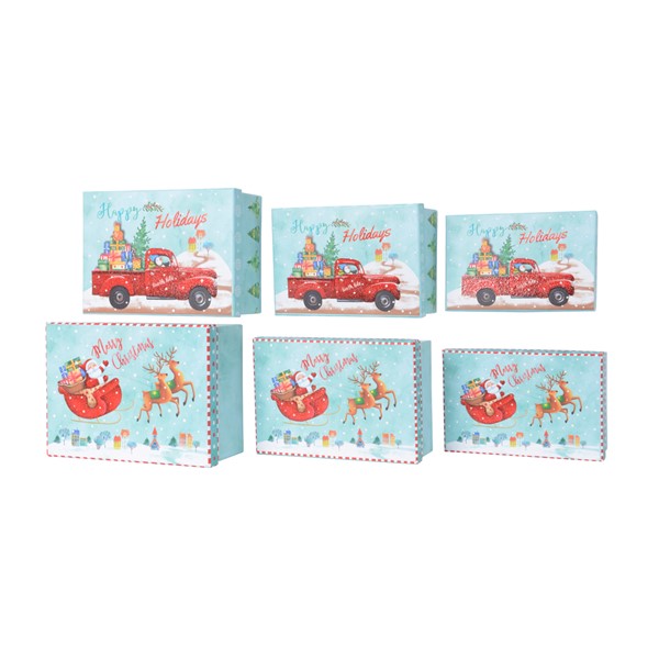 Cutie pentru cadou - Sledge Car Giftbox - mai multe modele | Kaemingk