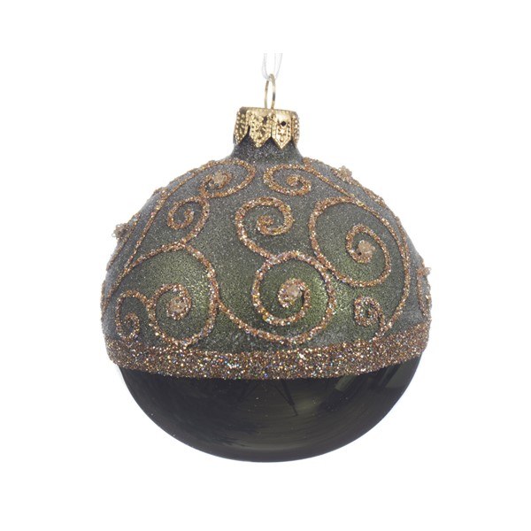 Glob decorativ - Pine Bauble Green - mai multe modele | Kaemingk