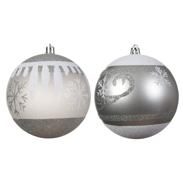 Glob decorativ - Silver Snowflake - mai multe modele | Kaemingk