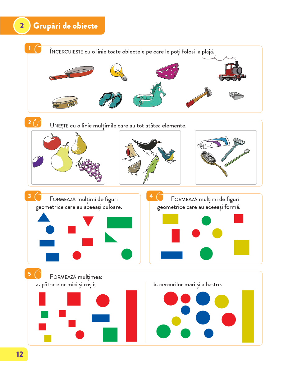 Matematica si explorarea mediului. Clasa pregatitoare | Mariana Mogos - 4 | YEO