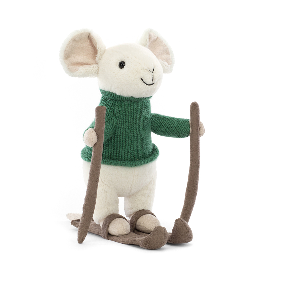 Jucarie de plus - Merry Mouse Skiing | Jellycat