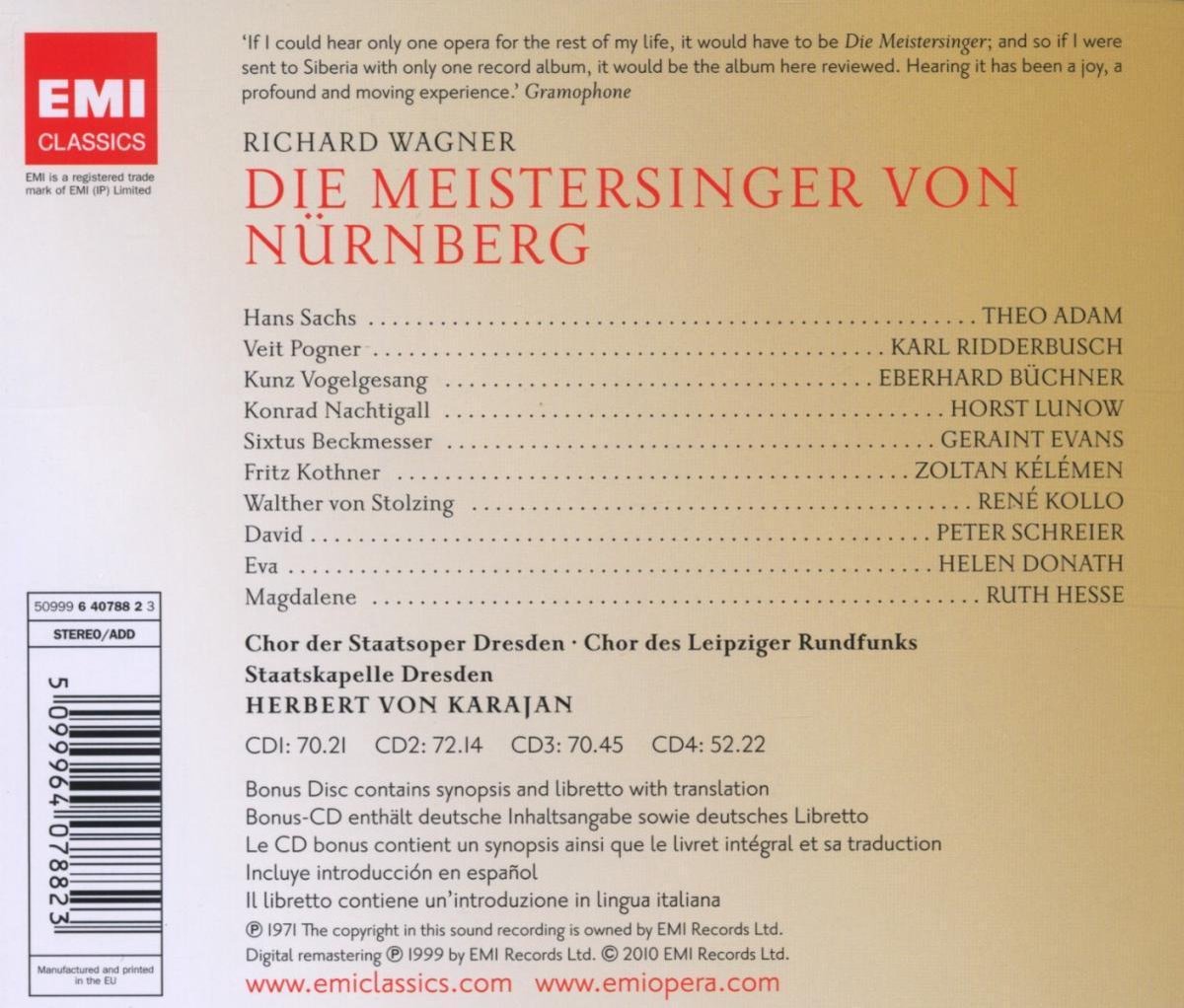 Die Meistersinger von Nurnberg | Richard Wagner, Herbert von Karajan, Theo Adam