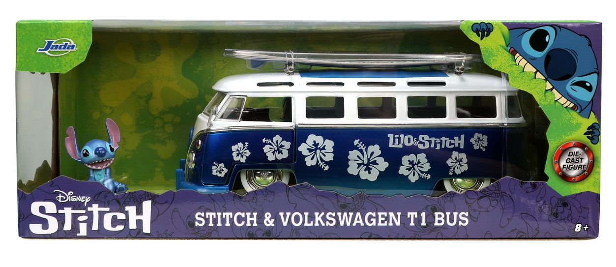 Autobuz Volkswagen cu figurina Stitch | Jada Toys