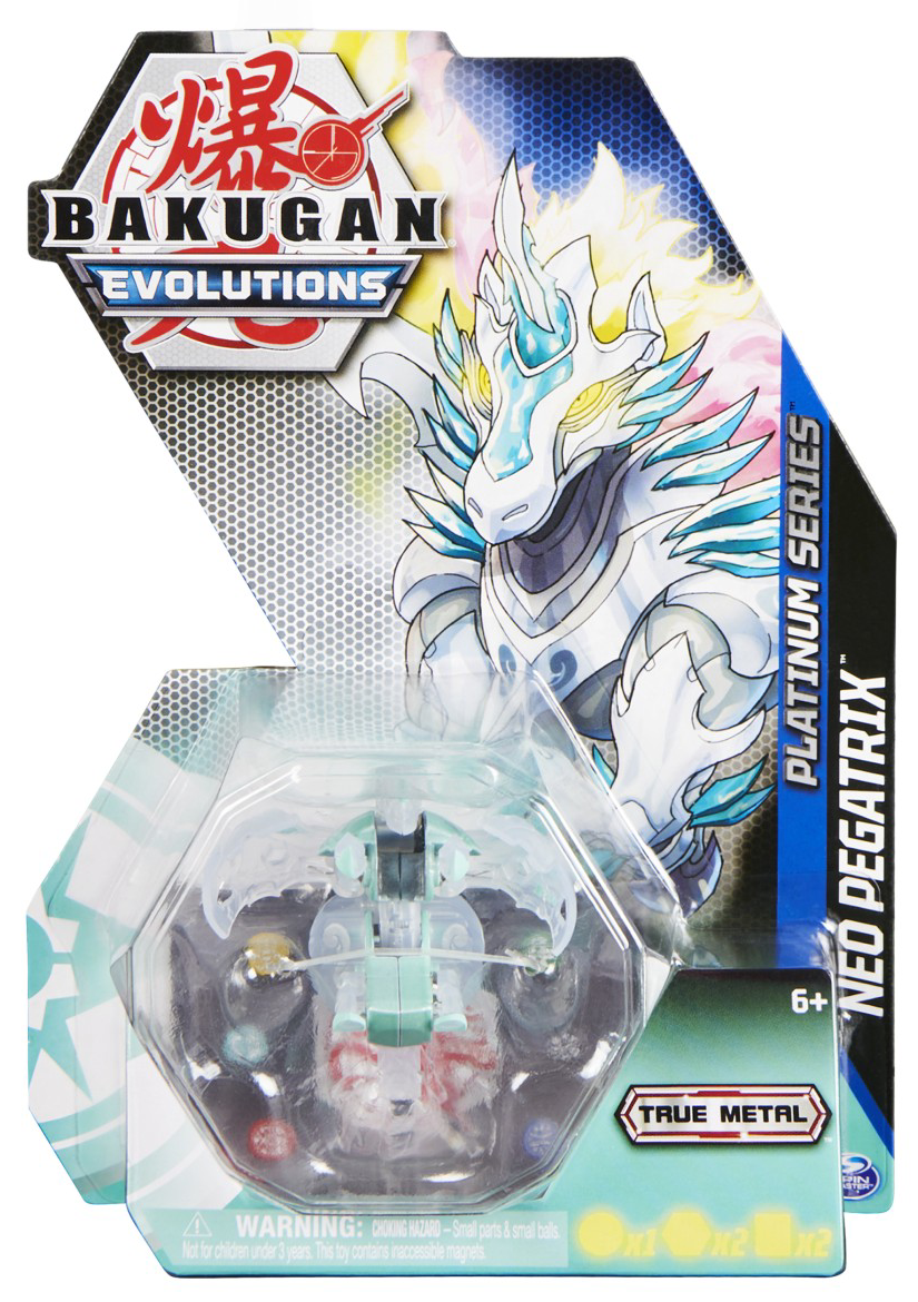 Jucarie - Bakugan Evolutions S4 - Metalica Neo Pegatrix Alb | Spin Master