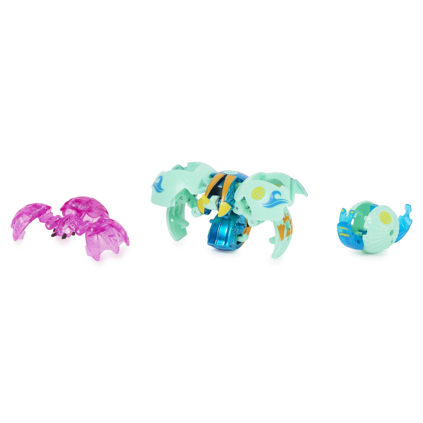 Set 3 jucarii - Bakugan Evolutions S4 - Platinum Powerup - Sectanoid, Nano Widow si Nano Sludgem | Spin Master - 2 | YEO