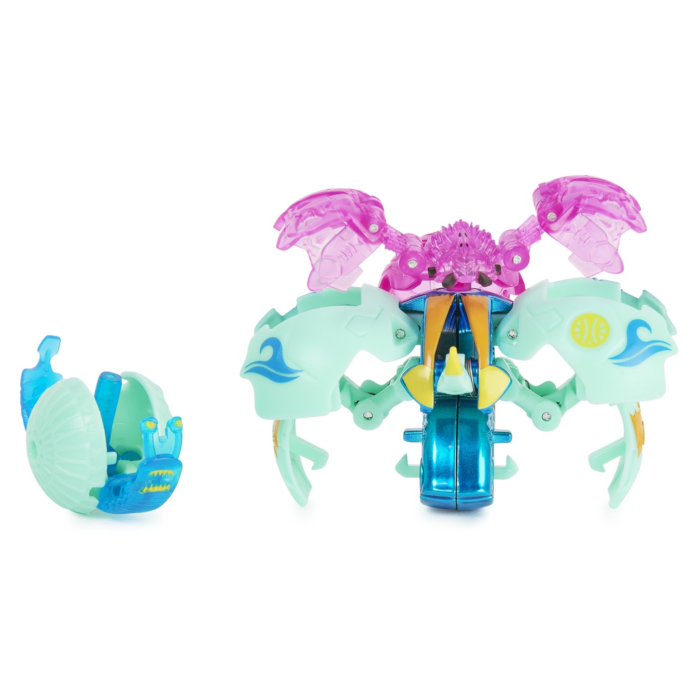 Set 3 jucarii - Bakugan Evolutions S4 - Platinum Powerup - Sectanoid, Nano Widow si Nano Sludgem | Spin Master - 3 | YEO