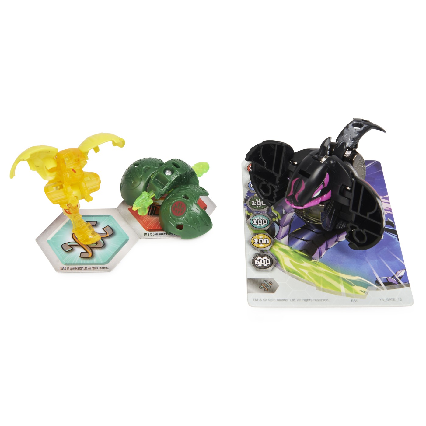 Set 3 jucarii - Bakugan Evolutions S4 - Platinum Powerup - Warrior Whale, Nano Fury si Nano Sledge | Spin Master - 2 | YEO