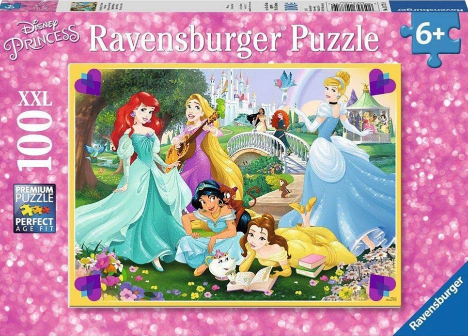 Puzzle 100 de piese - Printesele Disney in Gradina | Ravensburger