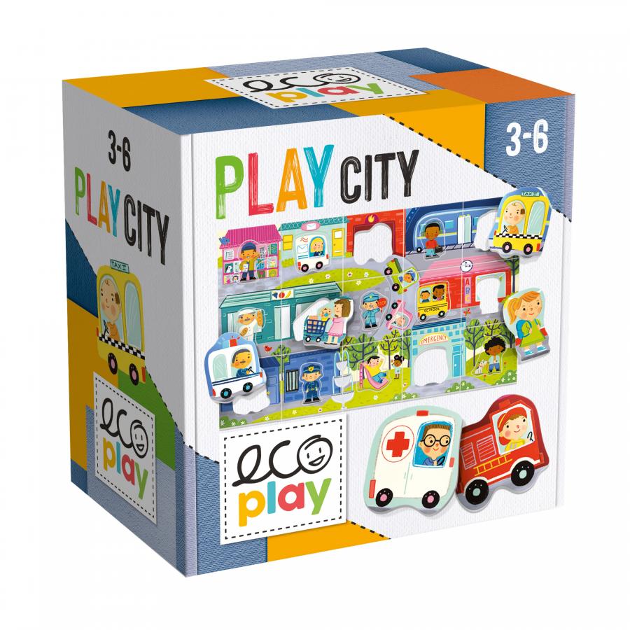 Puzzle educativ - Play City | Headu