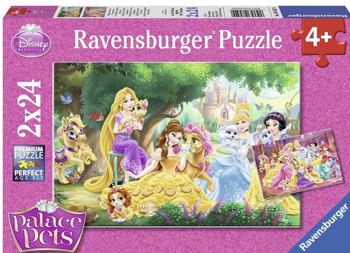 Puzzle 2X24 de piese - Palace Pets | Ravensburger