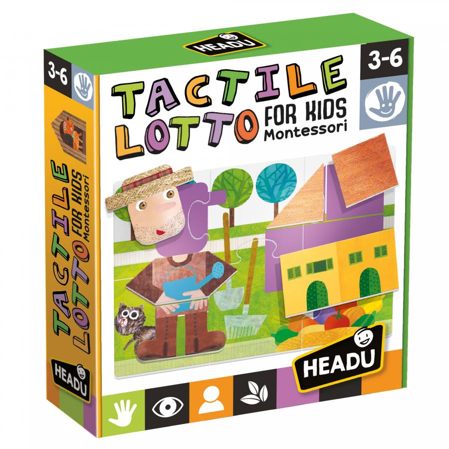 Puzzle educativ - Tactile Lotto for Kids Montessori | Headu