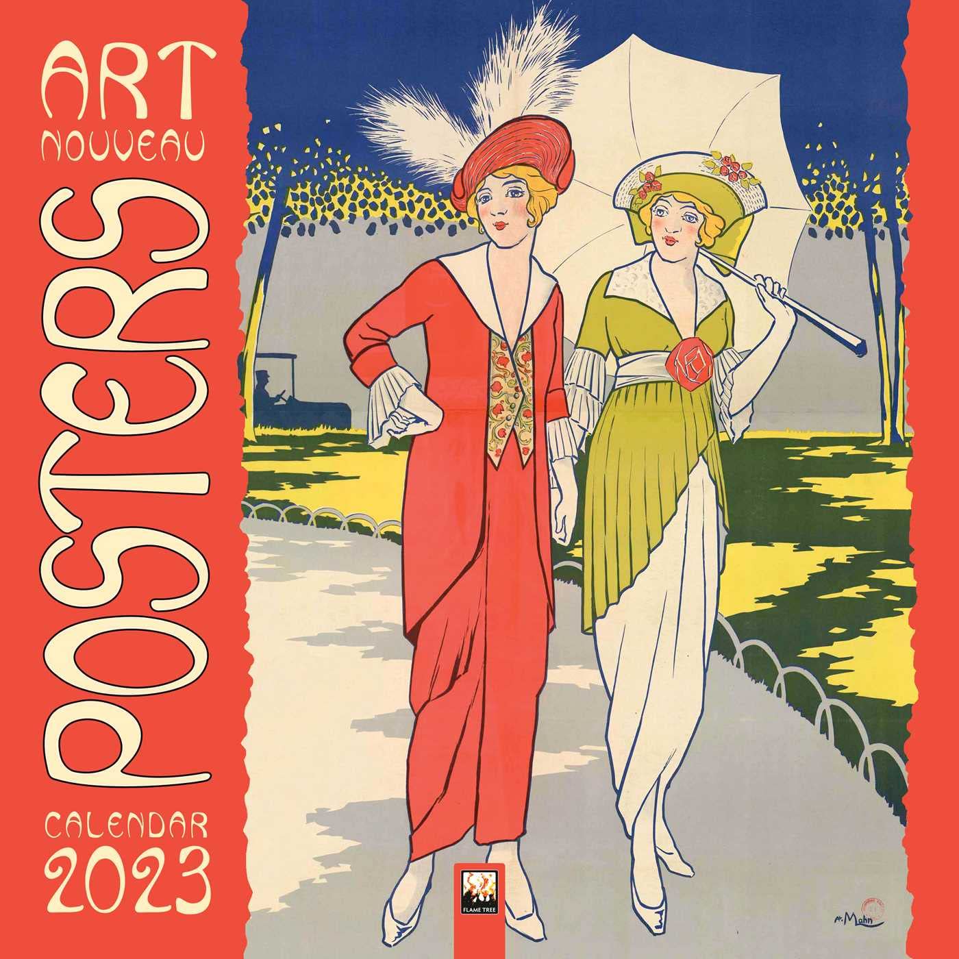 Calendar 2023 - Art Nouveau | Flame Tree Publishing