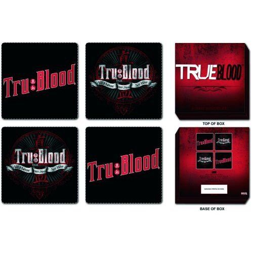 Set 4 suporturi pahar - Tru Blood | Rock Off