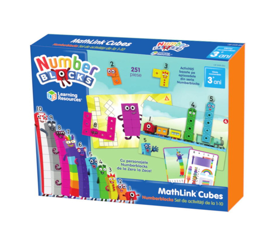  Joc educativ - MathLink Cubes - Number Blocks | Learning Resources 