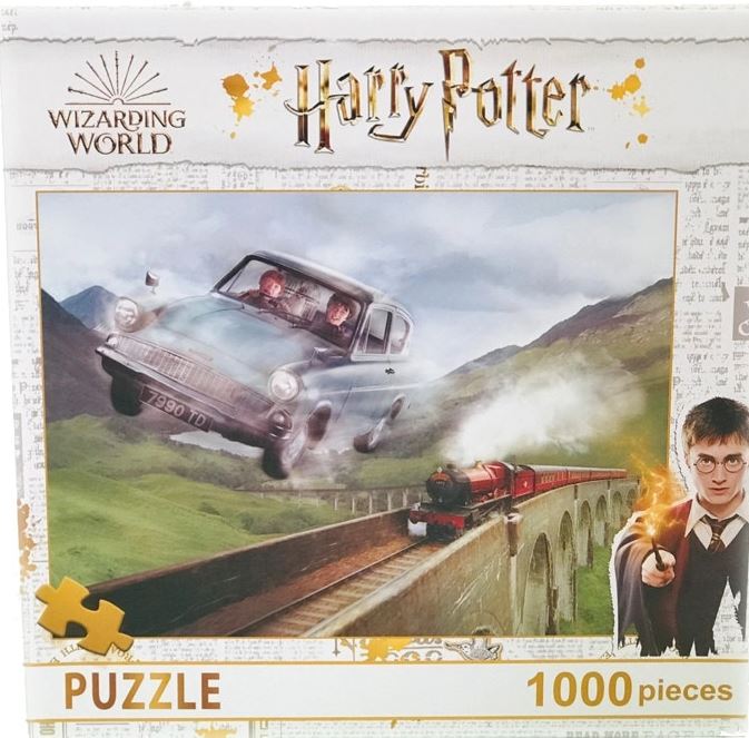 Puzzle Harry Potter - Masina Zburatoare, 1000 piese | Jigsaw Puzzle