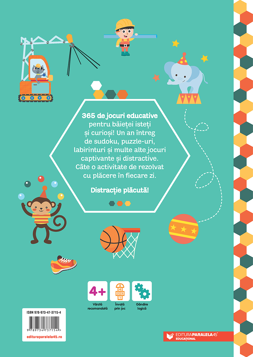 365 de jocuri educative pentru baietei 4+ |