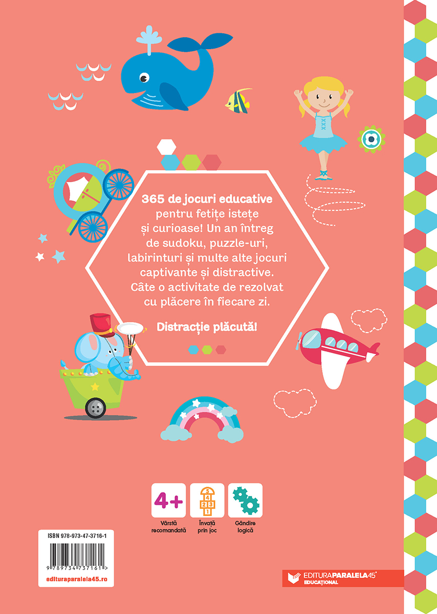 365 de jocuri educative pentru fetite 4+ |