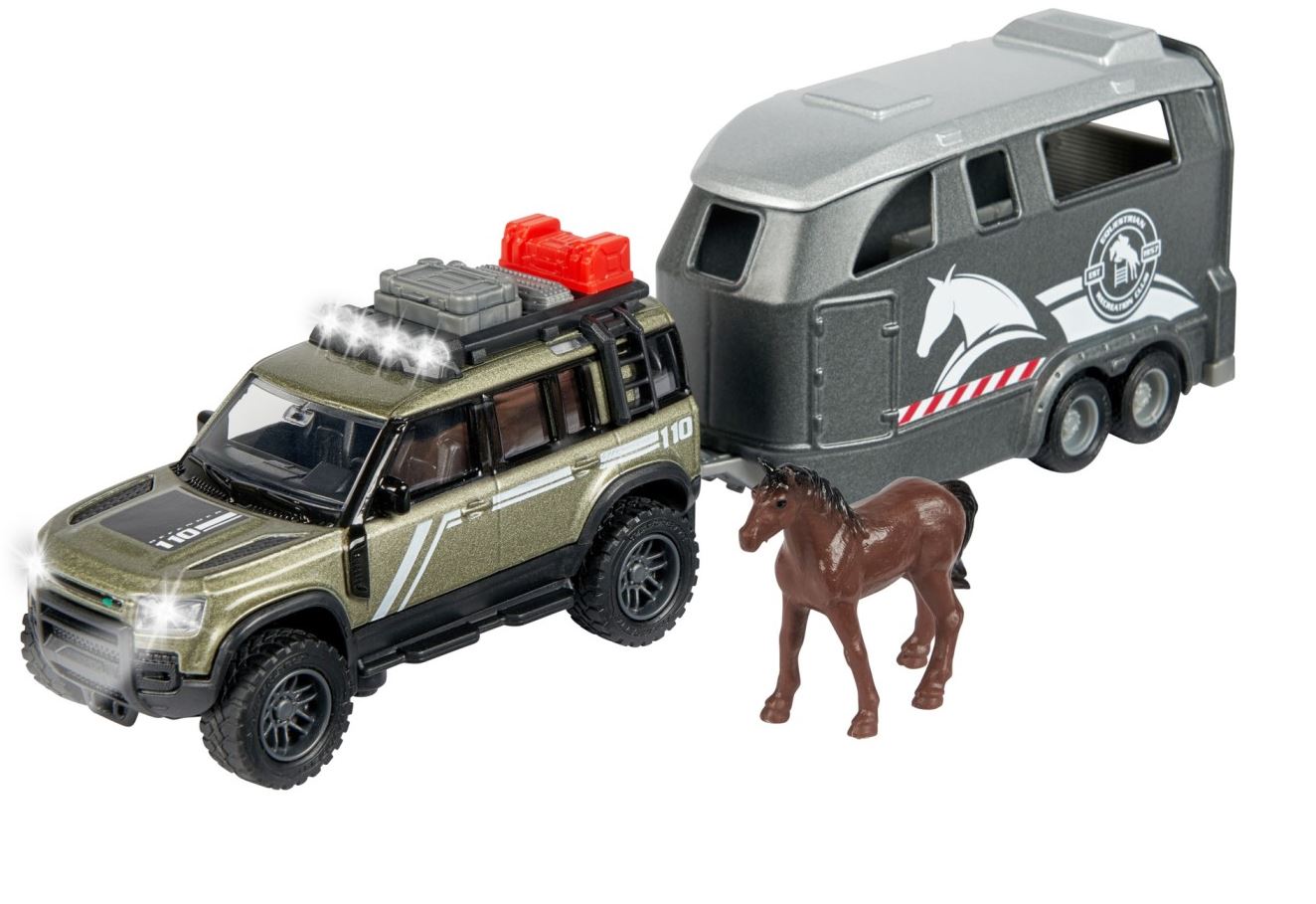 Majorette - Land Rover cu remorca pentru cai | Majorette - 1