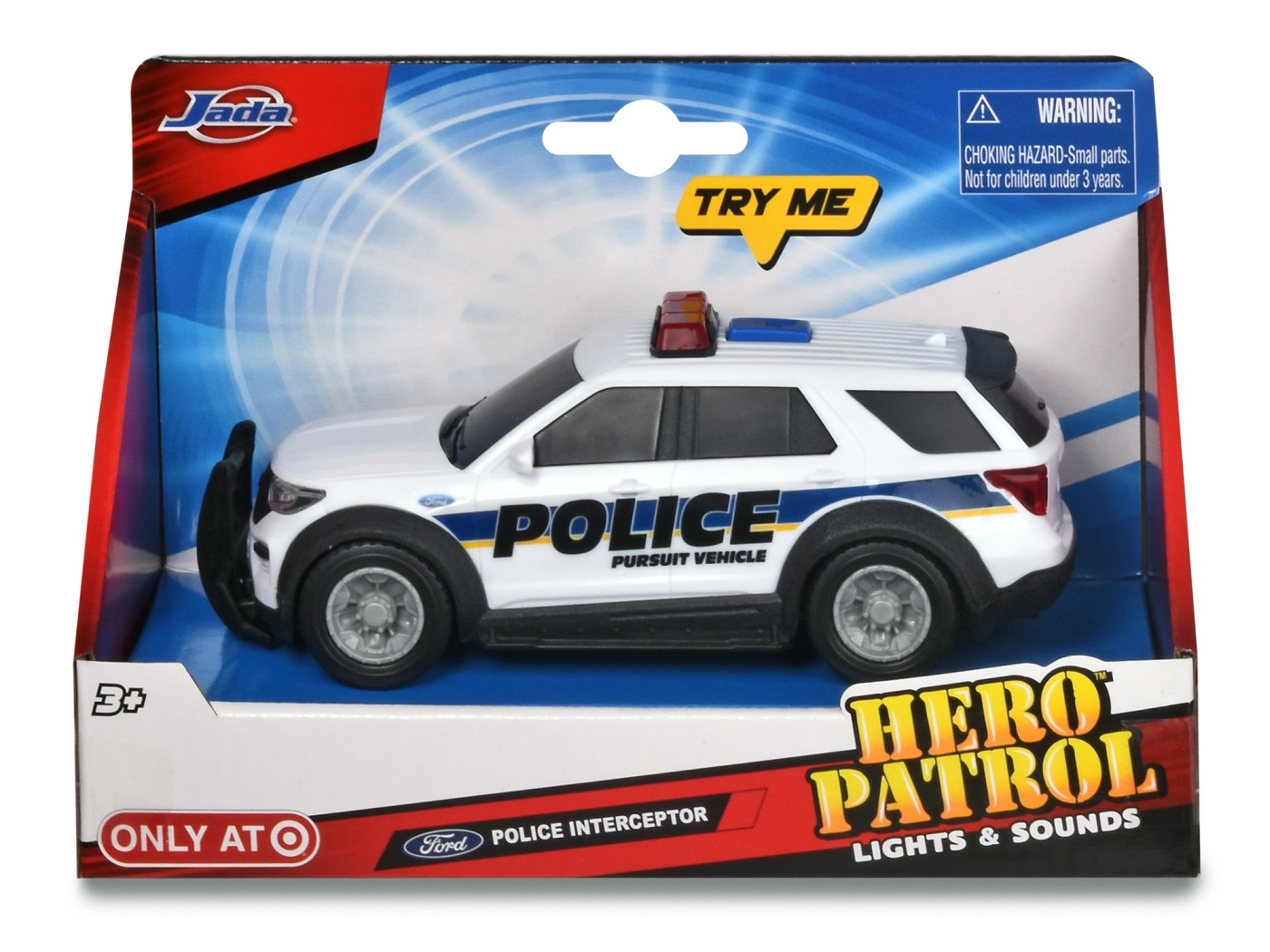 Jucarie - Hero Patrol - Ford Police Interceptor, 15cm | Jada Toys