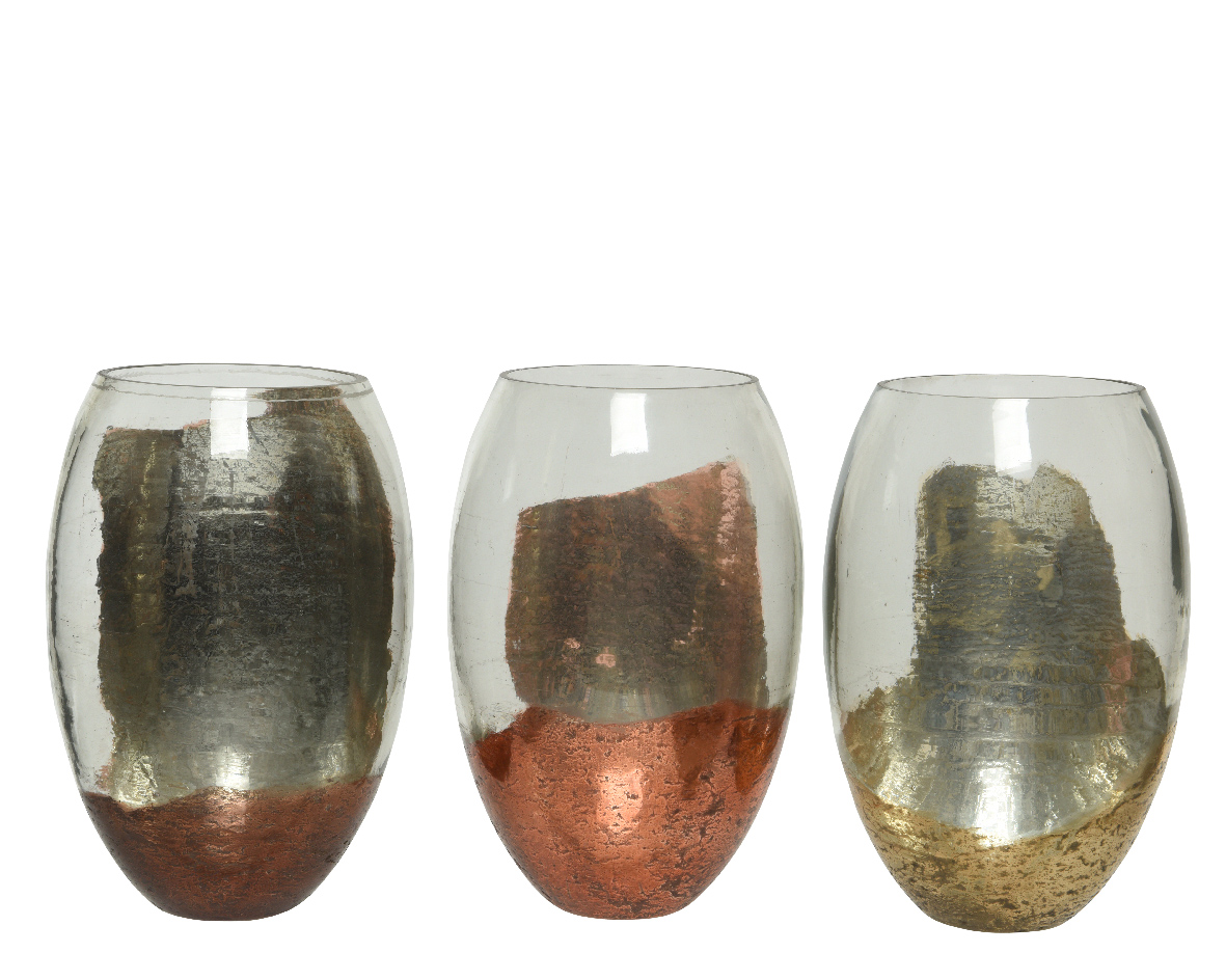 Vaza - Glass - Copper-Walnut-Gold, mai multe modele | Kaemingk