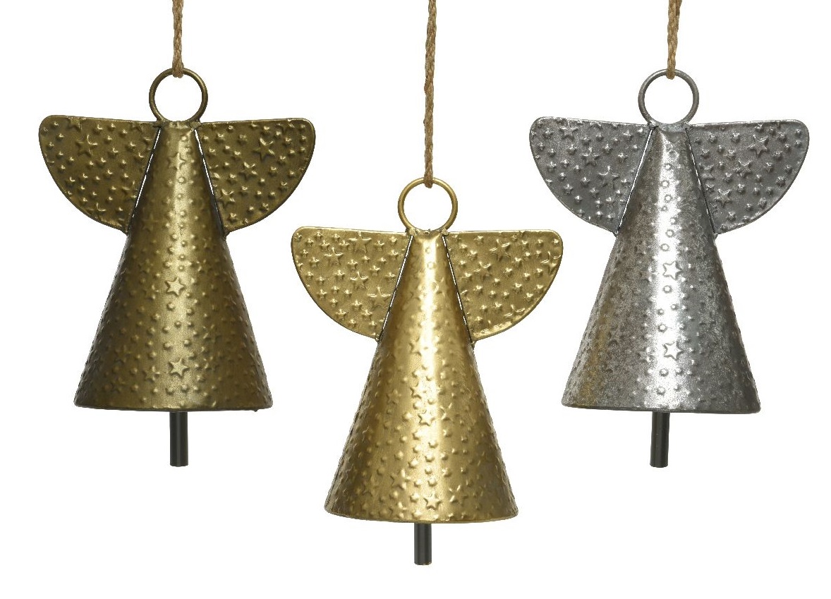 Decoratiune - Bell Iron Star Relief - mai multe culori | Kaemingk