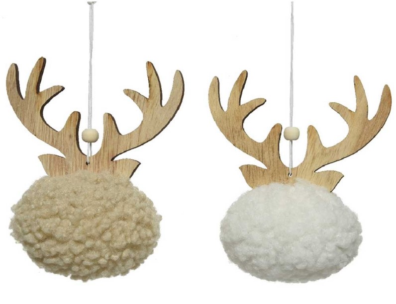 Decoratiune - Ball Reindeer - mai multe culori | Kaemingk