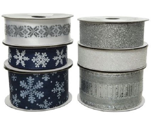 Panglica - Christmas Blue-Silver - mai multe modele | Kaemingk