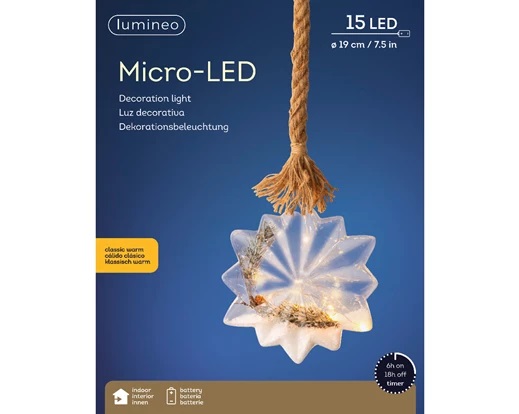 Decoratiune - Micro LED Star Rope | Kaemingk - 2 | YEO