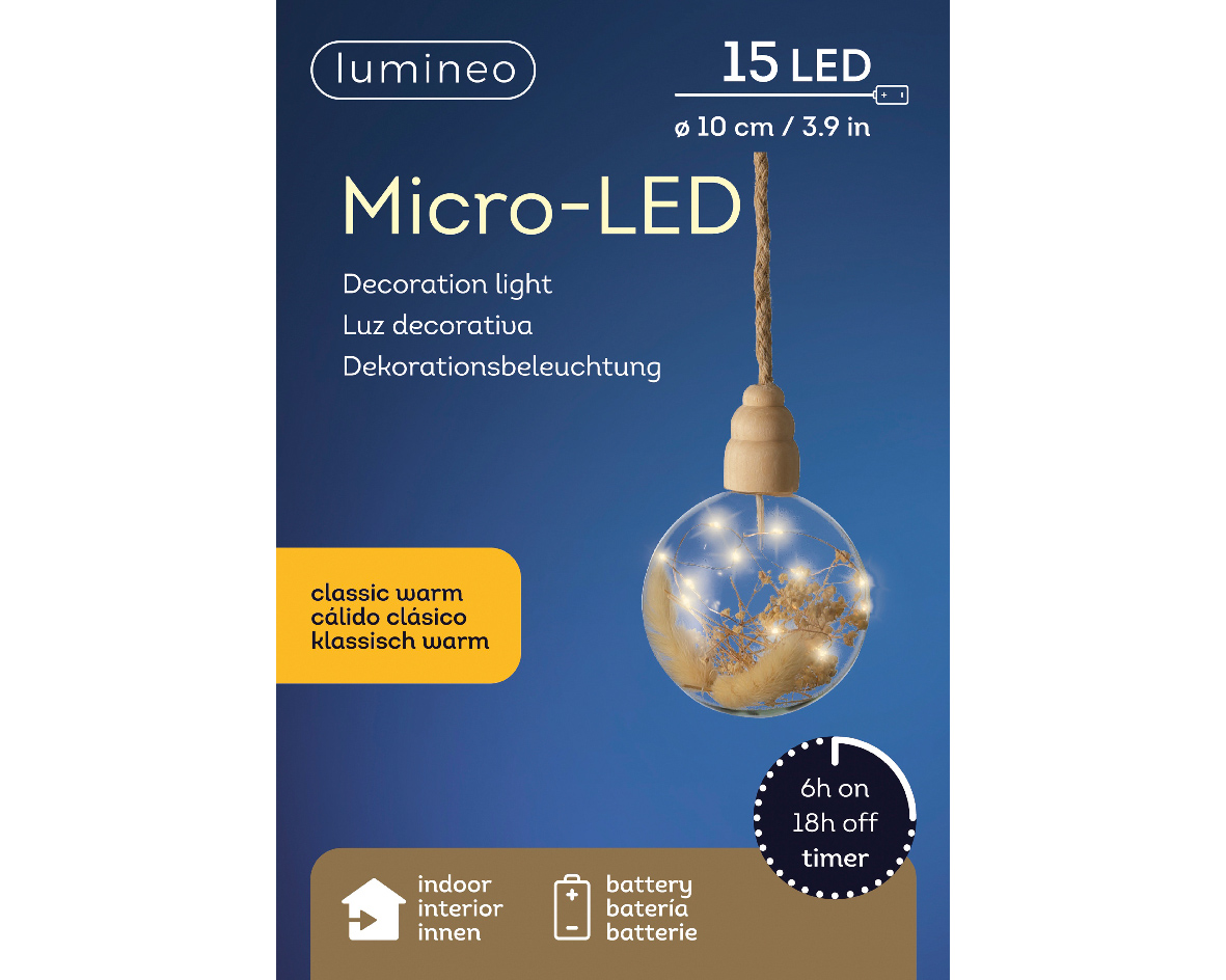 Decoratiune - Micro LED Ball White, Mica | Kaemingk - 1 | YEO