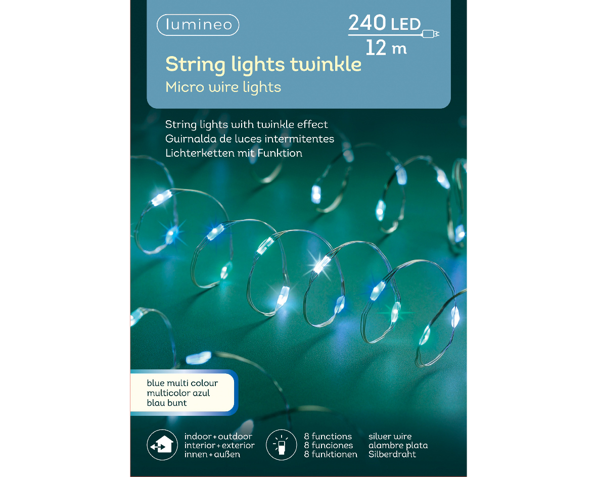 Ghirlanda de luminite - Micro LED - Stringlights 8 Function Twinkle Effect - Outdoor | Kaemingk - 1 | YEO