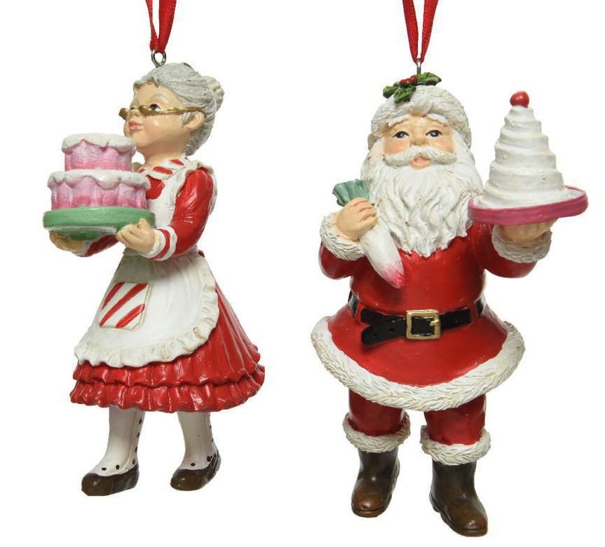 Decoratiune - Santa with Cake Polyresin - mai multe modele | Kaemingk