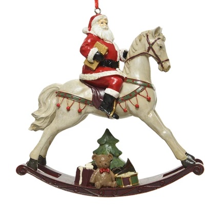 Decoratiune - Santa on Horse Polyresin | Kaemingk