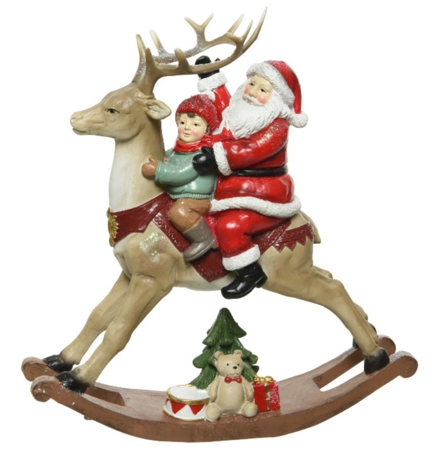 Decoratiune - Santa on Reindeer | Kaemingk