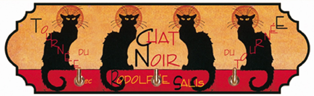 Cuier metalic - Chat Noir - Mic | Cartexpo