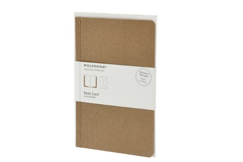 Moleskine Note Card With Envelope - Large Kraft | Moleskine