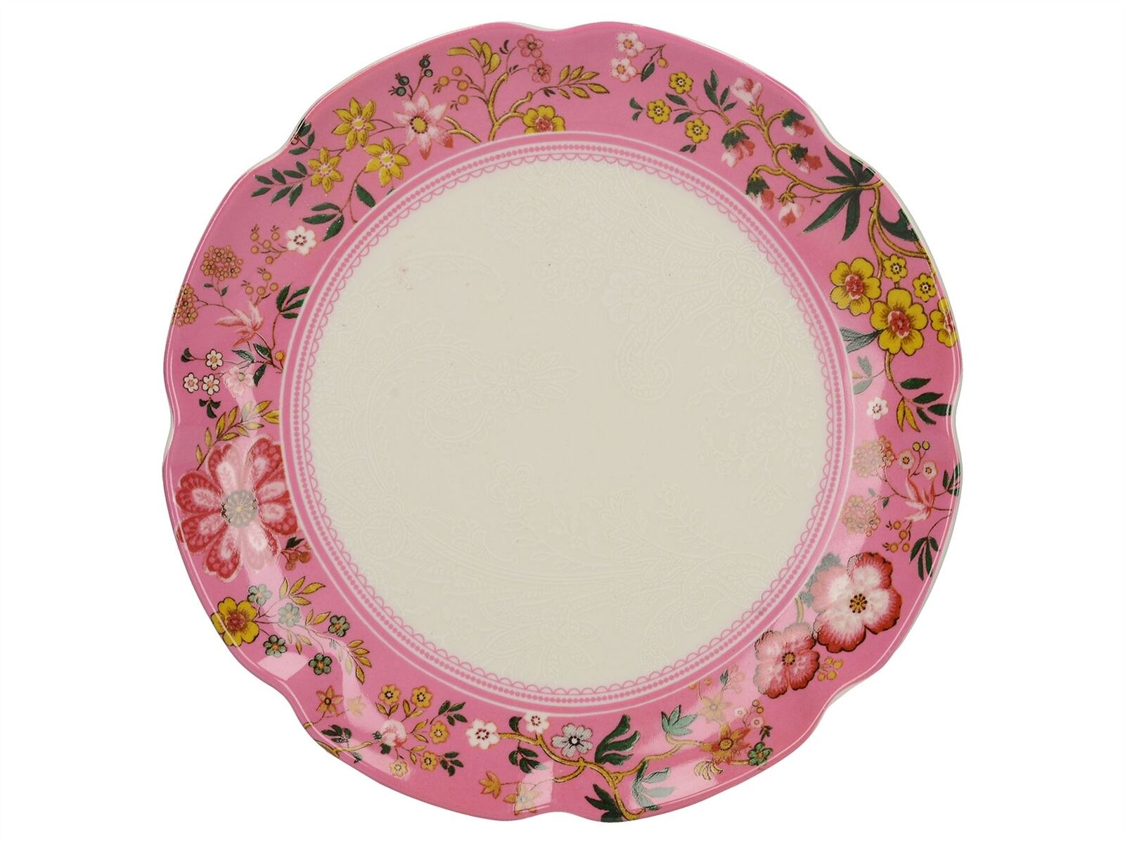 Farfurie-Katie Alice- Eastern Flora Canape Plate Pink | Creative Tops