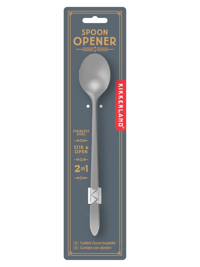 Desfacator de sticle cu lingurita cocktail - Spoon Opener | Kikkerland - 1 | YEO