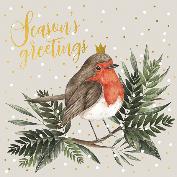 Felicitare - Money Wallet - Season\'s Greetings Robin - doua modele | The Art File - 1 | YEO