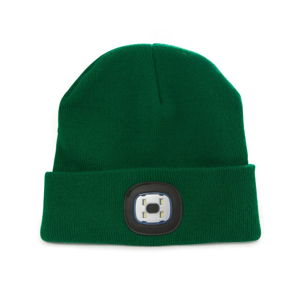 Caciula cu LED incorporat - Green Light Up Beanie | Kikkerland - 2 | YEO