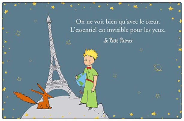 Suport pentru farfurie - Le Petit Prince - A Paris - Renard Gris | Kiub