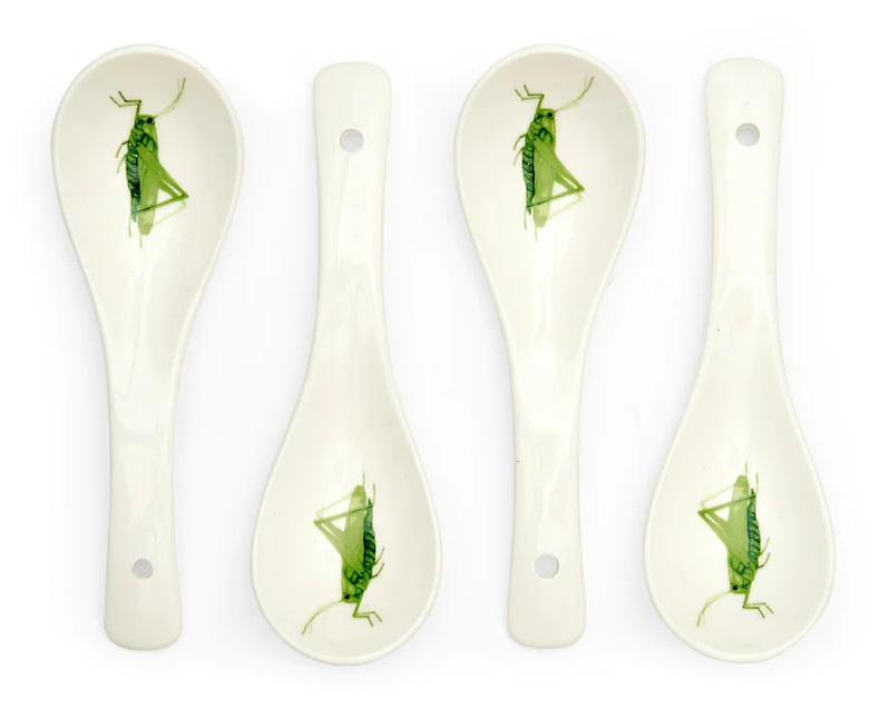 Set linguri ceramica - Grasshopper | Kikkerland