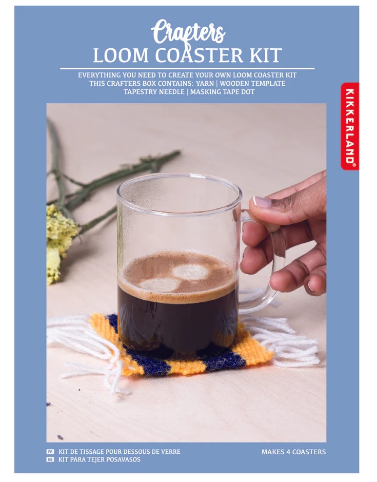 Kit creatie coastere - Crafters Loom Coaster Kit | Kikkerland - 2 | YEO